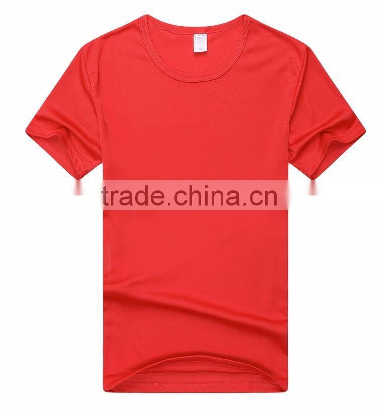 Factory price round neck cheap plain dyed cotton fitted t-shirts