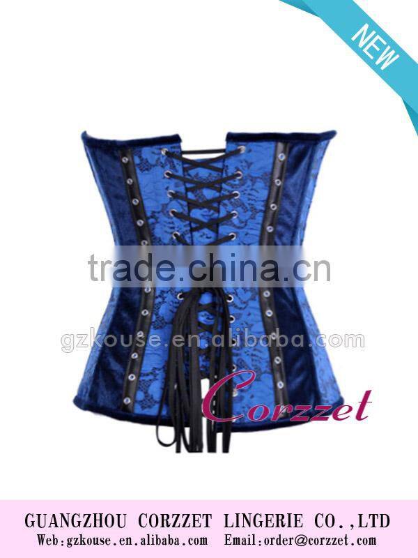 Overbust Zipper Steampunk Steel Bone Pirate Corset Tops