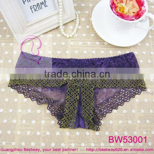 Girls transparent lace underwear