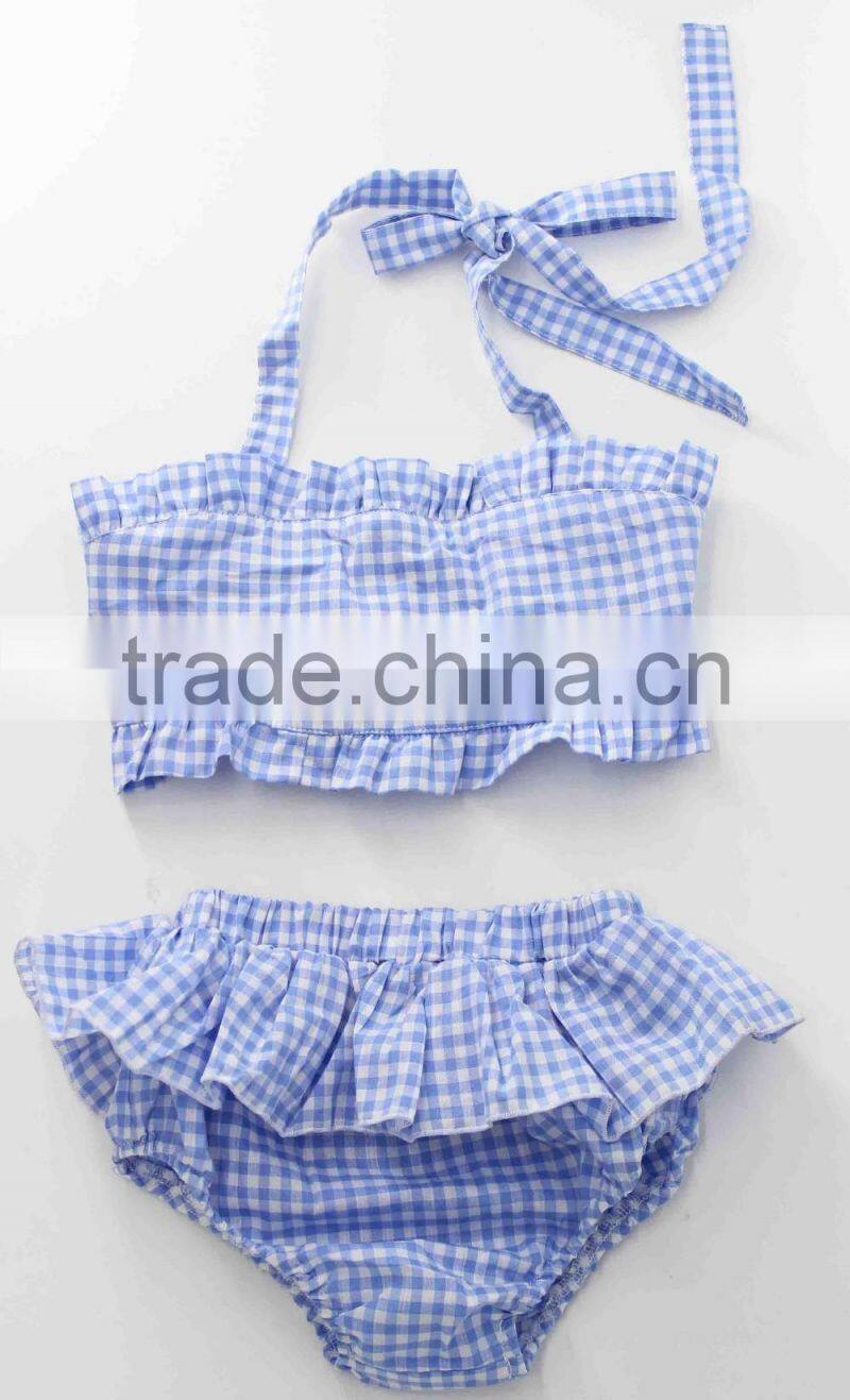 Fashionable macaron color baby swimsuit for 2017 summer wholesale