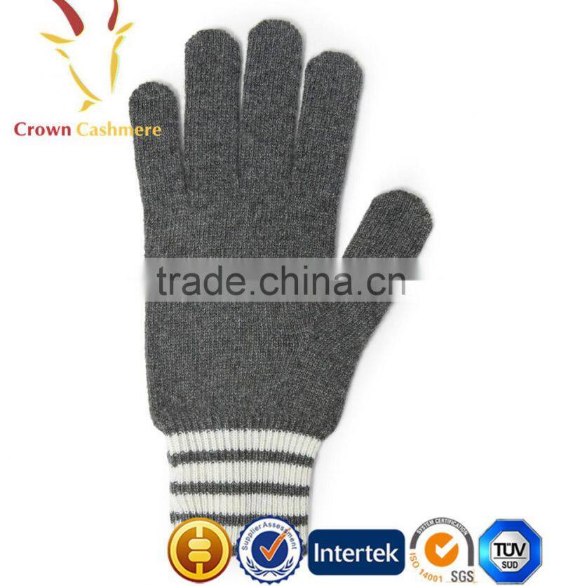 Men cheap winter knit gloves funny winter glove