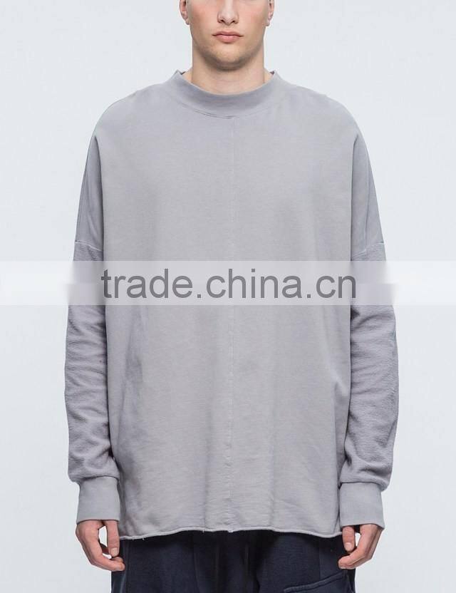 2017 new arrival unisex longline hero sweatshirt crewneck