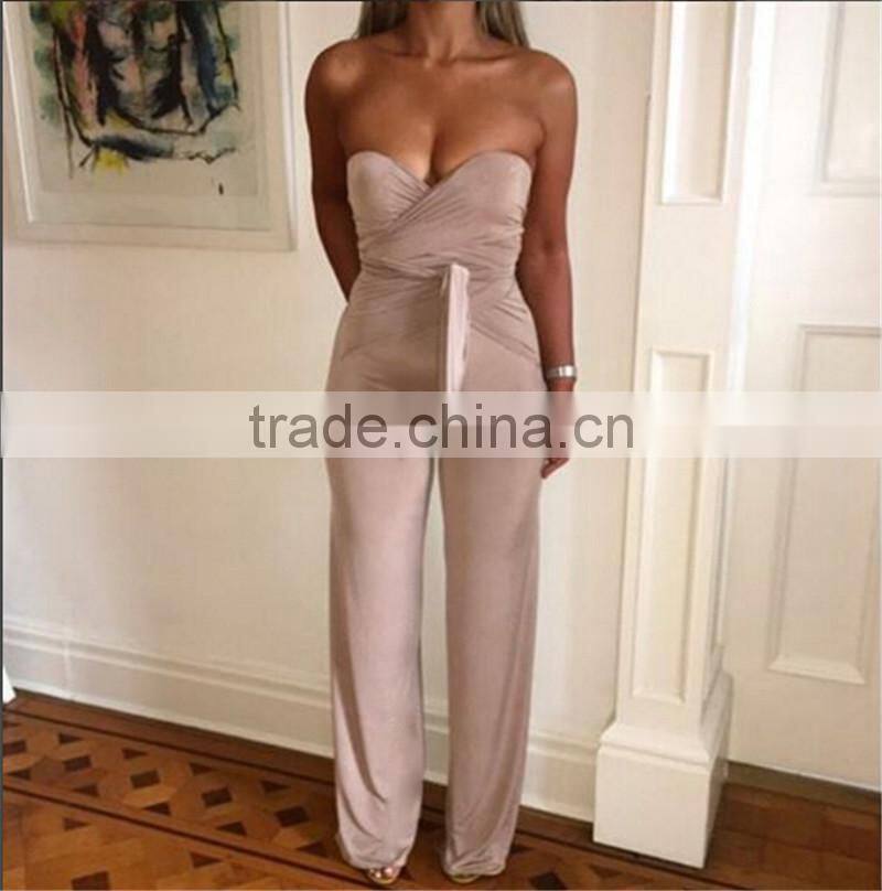 Runwaylover 010 Ladies 2017 Sexy Strapless Playsuits