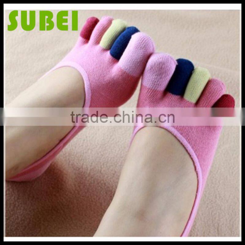The new women summer pure cotton low cut boat toe socks,new toe socks with sweat-absorbent and odor-resistant