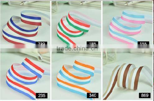 hi-ana ribbon 178 Custom stripe grosgrain ribbon High Quality Custom Logo Designs Striped Grosgrain Ribbon