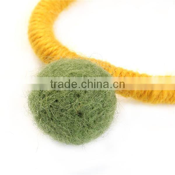 Accessories Pom Ball Green Elastic Band Hair Ties