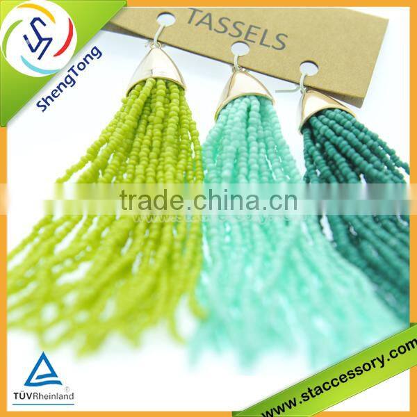 high quality wholesale beaded tassel/colorful beaded tassel
