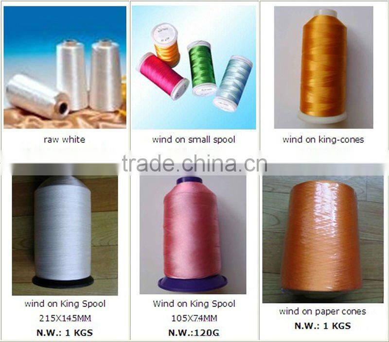 Ningbo 100% Polyester Filament Embroidery Thread Sale