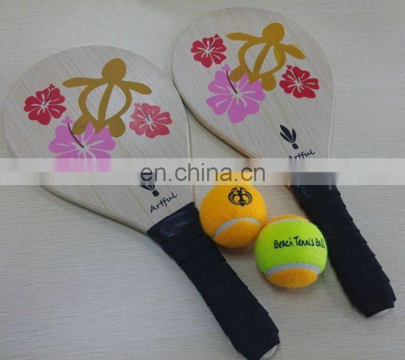 Promotion Outdoor Sports Wood Beach Paddle Beach tennis racket professional