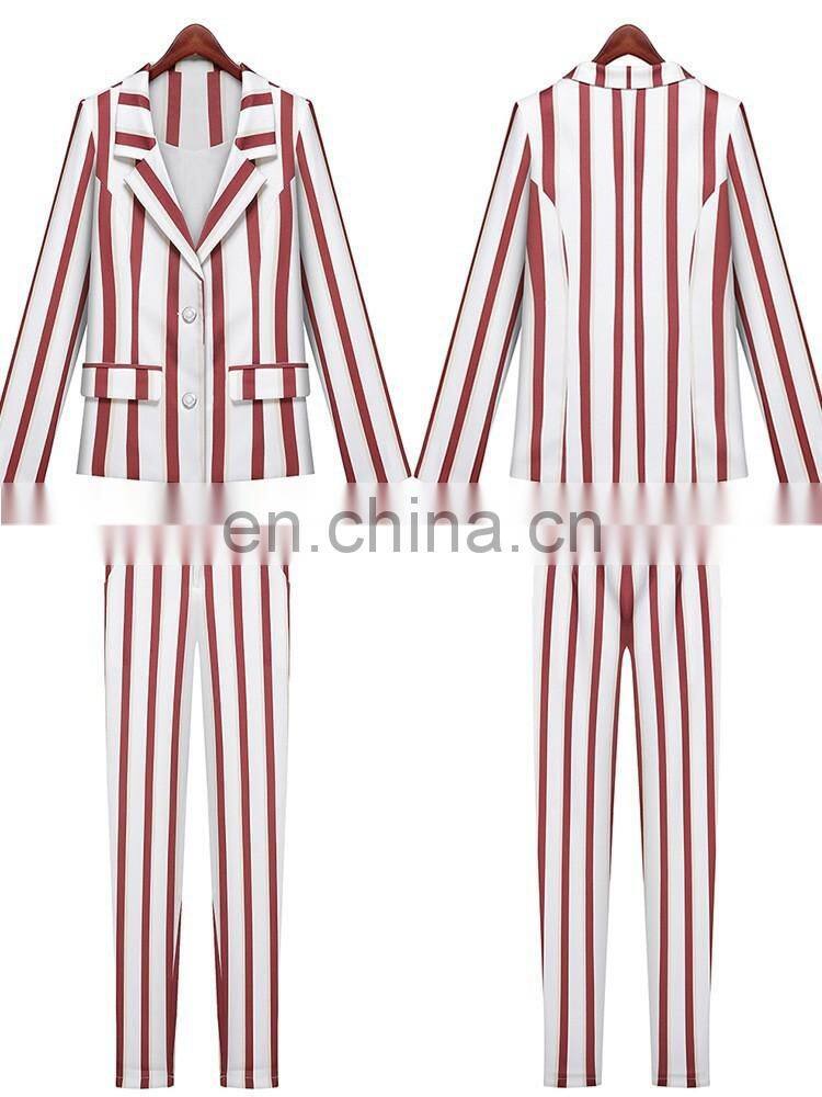 long sleeve blouse top&pants lady business suits