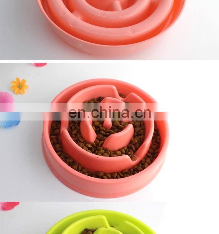 2016 Slow Food Pet Bowl,wholesale Strange new anti-choking dog bowl ,healthy food dog bowl for pet feeder