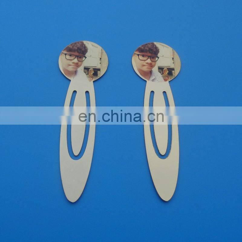 2016 best selling gifts for printing custom logo metal bookmark/paper clips bulk items