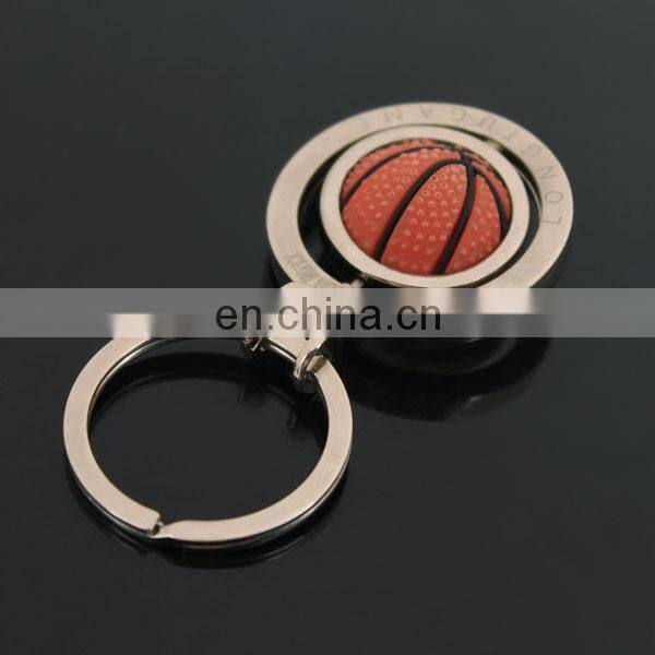 Creative Rotating Basketball Keychain