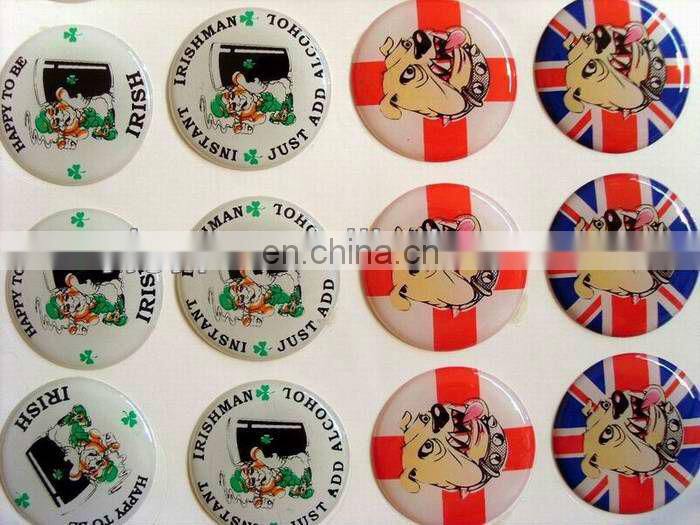 Hot Selling Promotional epoxy resin dome sticker