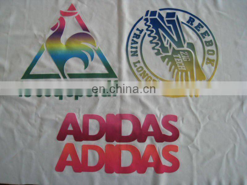 colorful heat transfer printing for garment