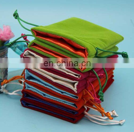 wholesale cheap promotional gift bags jewelry velvet bag pouch custom logo/size/color/printing