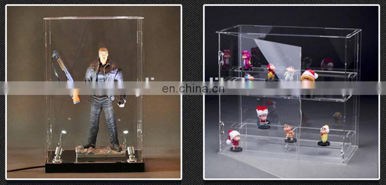 Dismountable acrylic model display box with saving freight