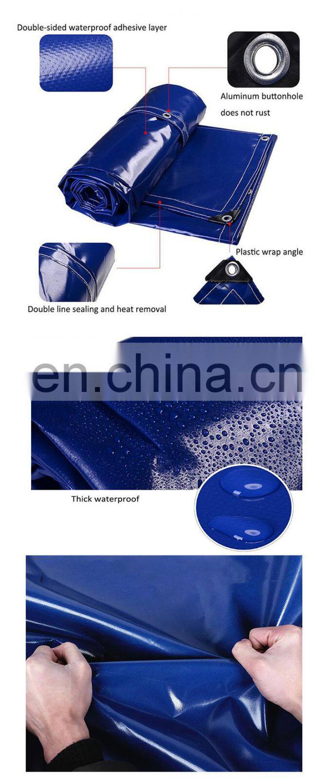 wholesales 100 pantone color 18oz pvc tarpaulin vinyl coated PVC tarps for truck cover