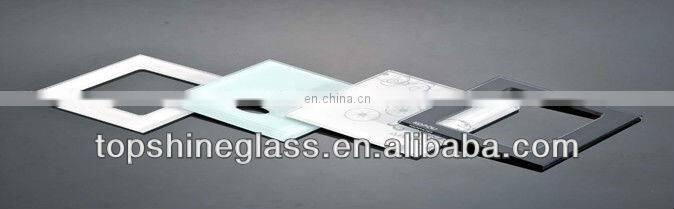 CNC processed glass / Grooved glass with EN12150 certificate