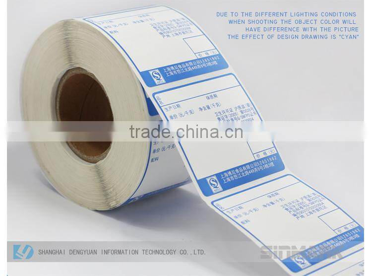 Custom self adhesive printed thermal sticker printing