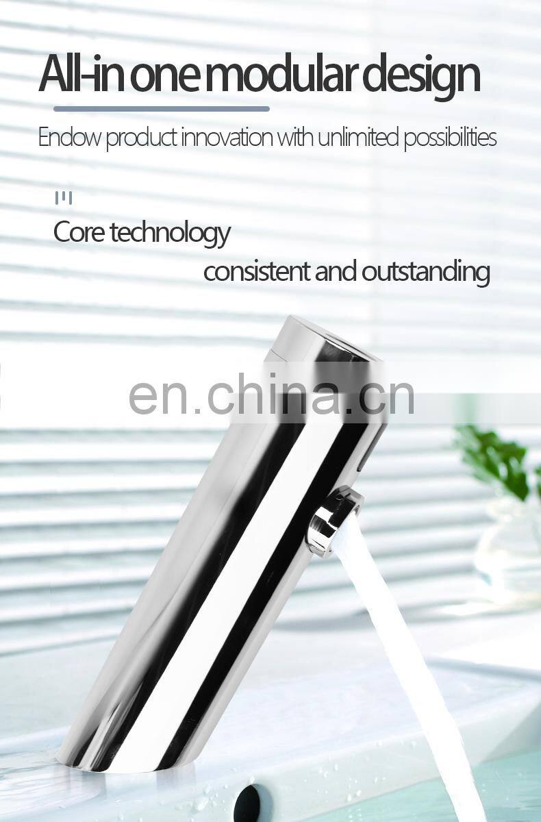 touchless bathroom hand wash led basin water tap automatic sensor faucet
