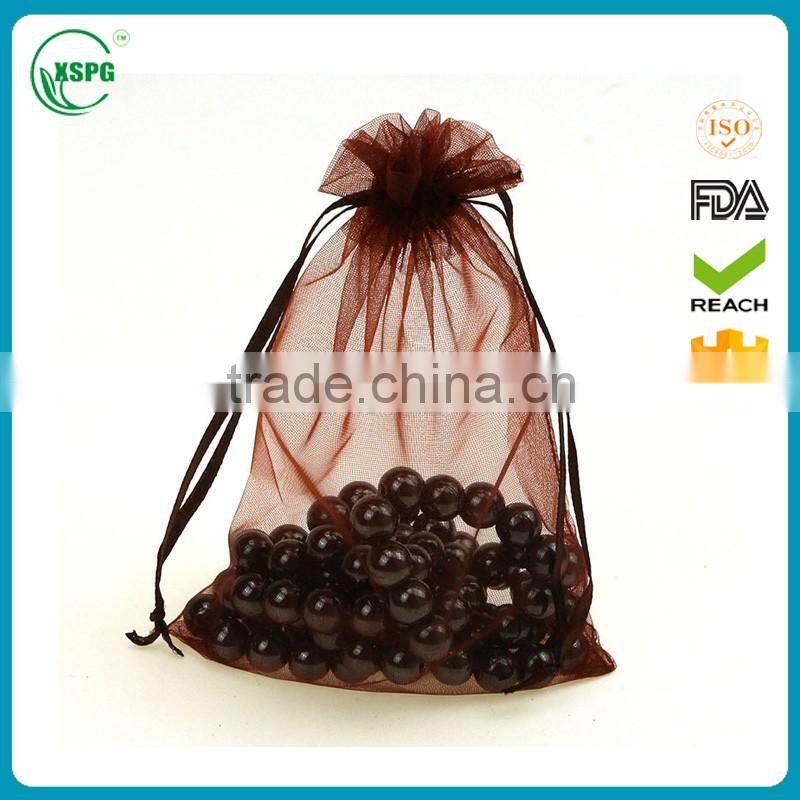 customized drawstring jewerly organza bag