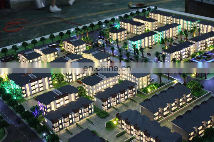 Miniature model for villa building plan with figures/perfect led lighting,scale model maker