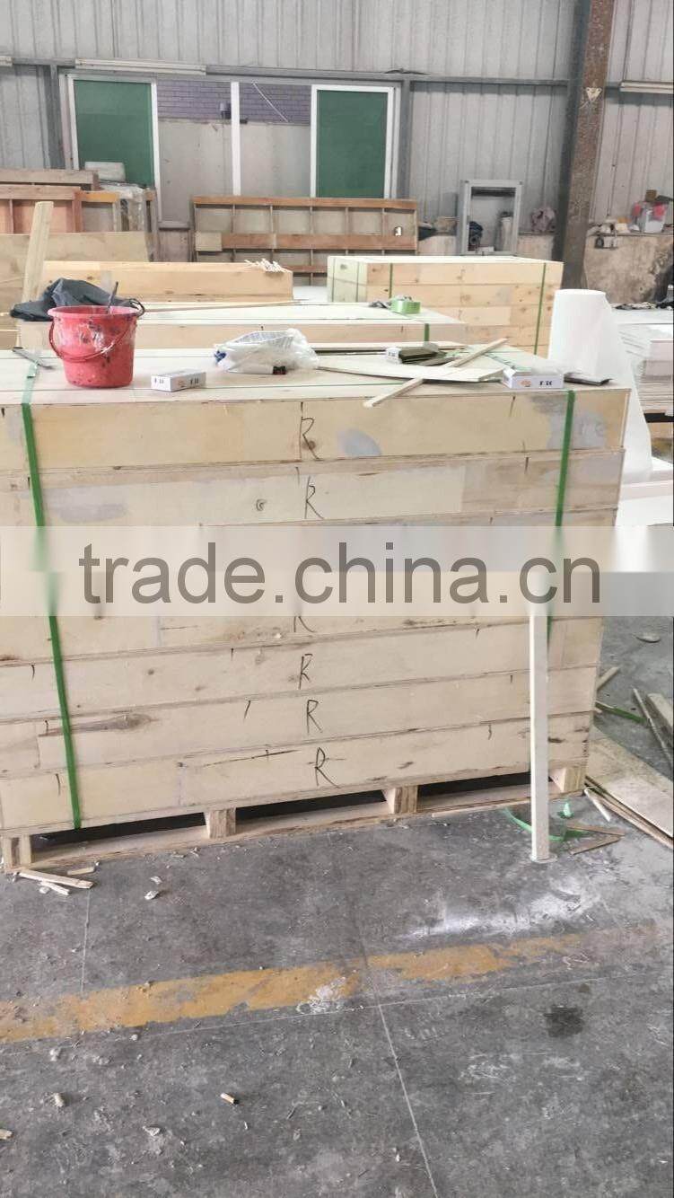 cultured marble trench drain shower pan with off-set drain