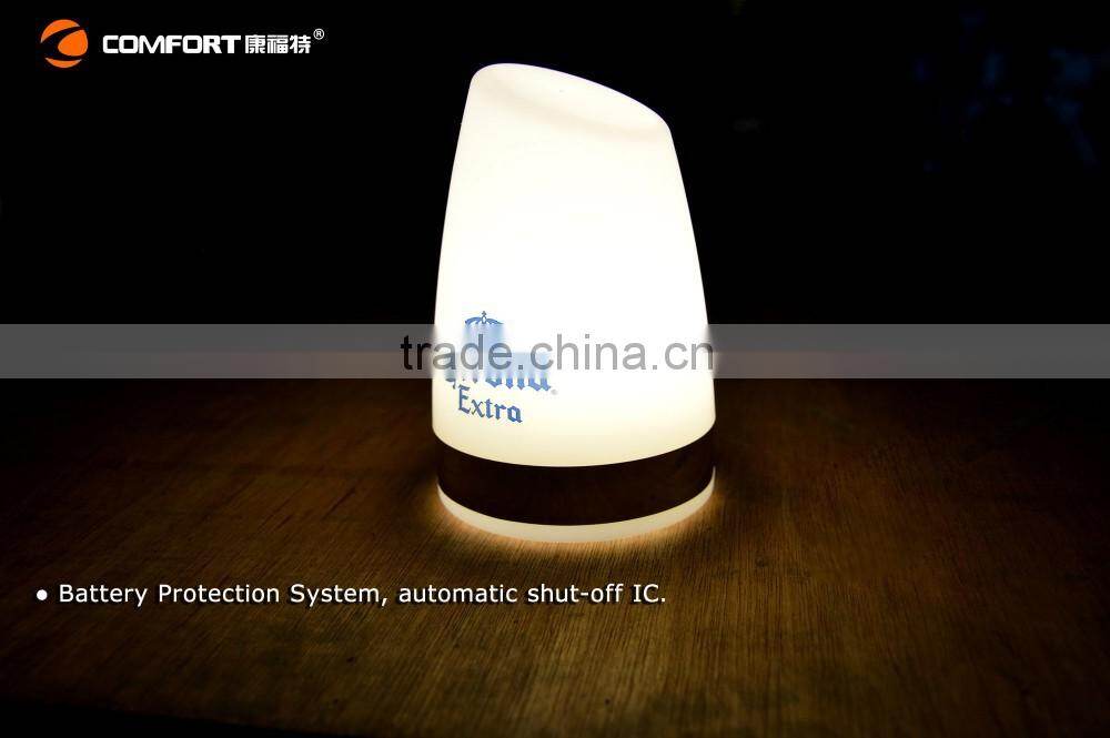 LED Colorful Wireless Table Lamp Dimmable Lamp with USB Port use in hotel and restaurant