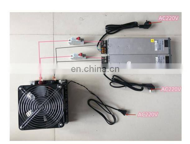 4000W ZVS Induction Heater Main Unit + Heating Coil + Water Pump + Pump Power Supply