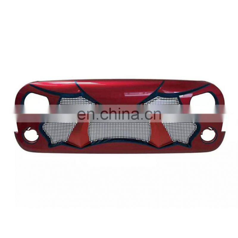 Offroad Cobra Front Grille With Mesh for Jeep Wrangler JK 07+ Accessories Black ABS Grille