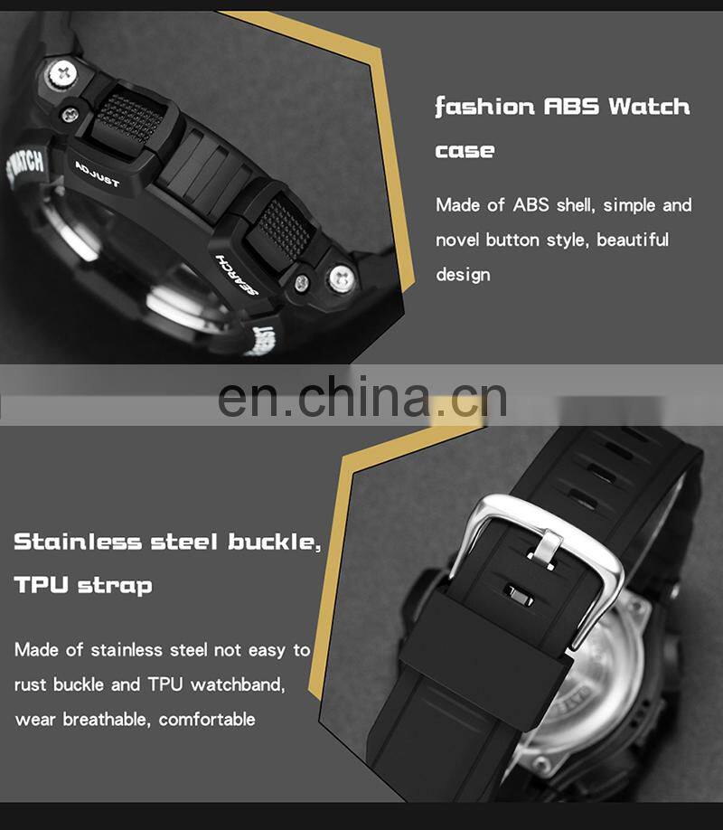 Sanda 2106 Waterproof Army Electronic Clock Sports Reloj Adolescente Hombre Men Digital Watch