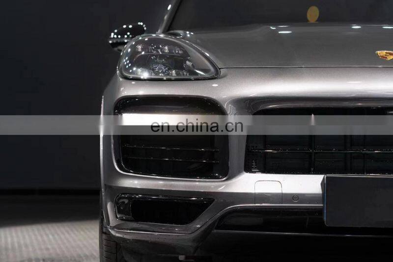 Runde For 18-21 Porsche Cayenne Upgrade Sports Body Kit Front Rear Bumper Wheel Eyebrow Front Lip Rear Diffuser Spoiler