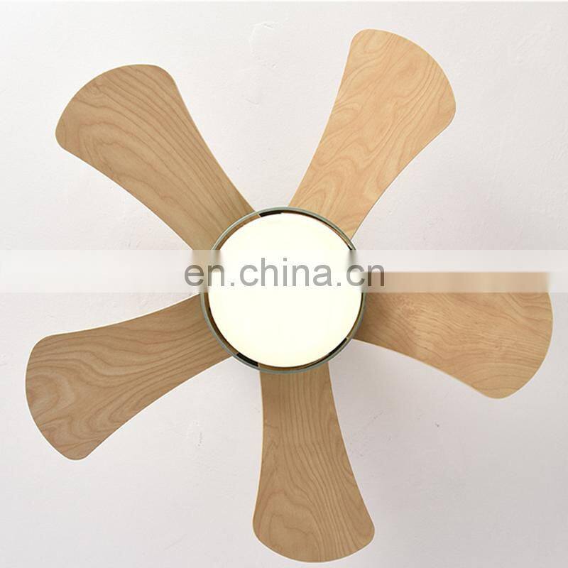 Ceiling fan 32 inch Thailand village style ceiling fan 5 Blades with LED light indoor&out door use remote control
