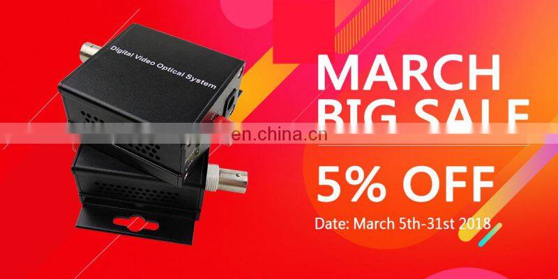 1 channel fiber optic to coaxial converter single audio video transmitter receiver single mode 20km