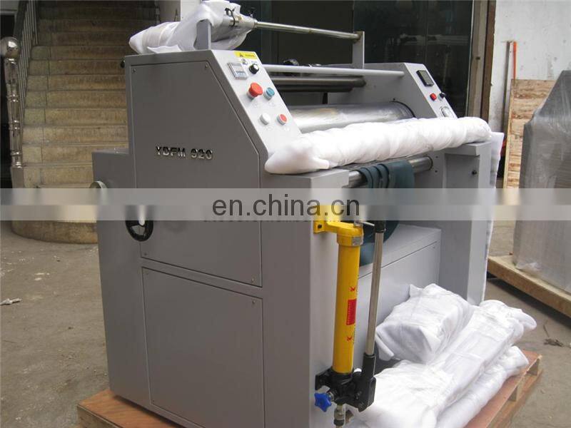 YDFM720 Glossy & Matte Plastic Film Thermal laminating machine, paper sheet feed hot press laminator