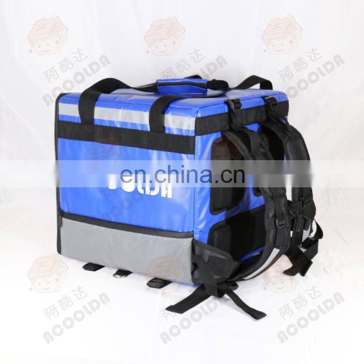 Heated Food Insulation Bag Pizza Delivery Backpack for Scooter Carton Customized Color