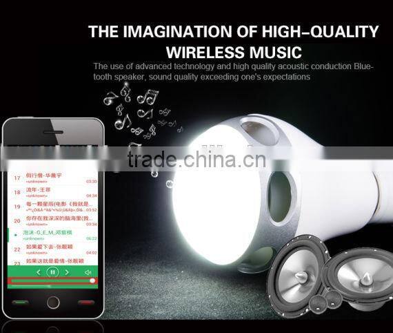 Led Bulb Bluetooth Speaker App Bluetooth Wireless Control Led Light 2014 best to sell with multi functions