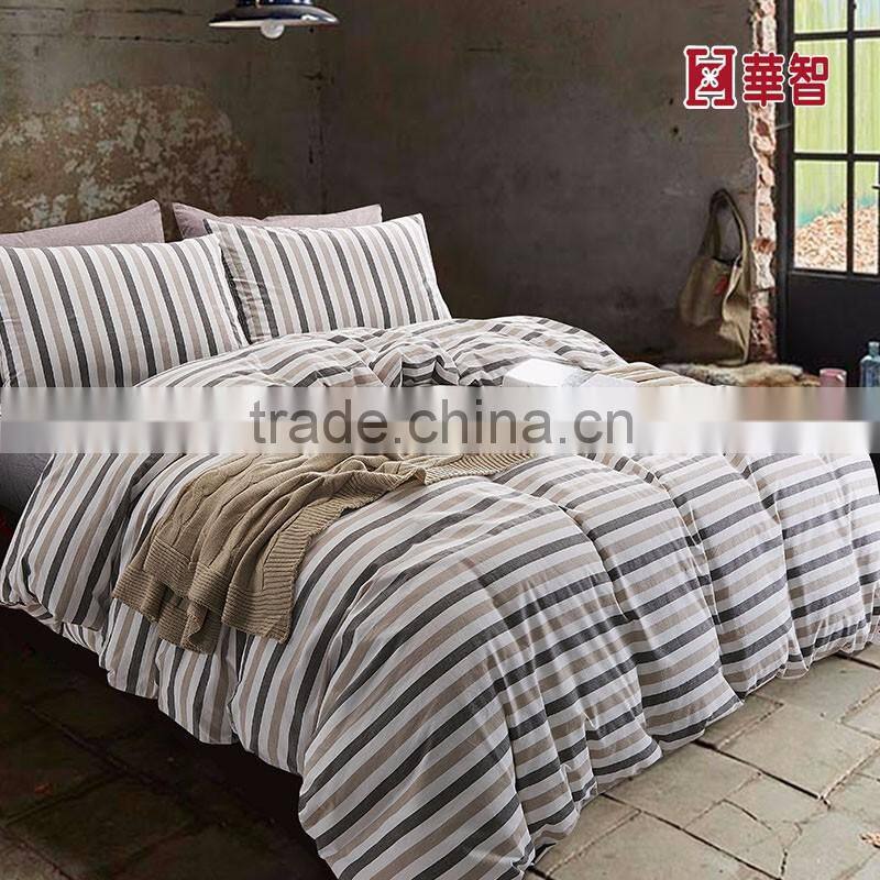Stripe Design Bed Linen, Home/Hotel use comfortable bed fitted sets 4pcs