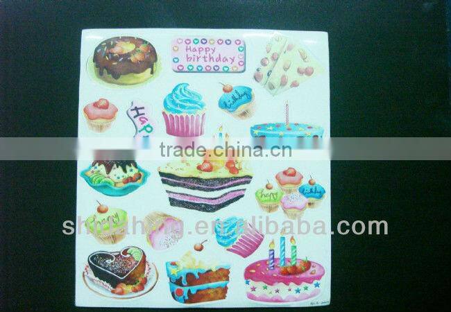 paper mounted printing paper fridge magnet