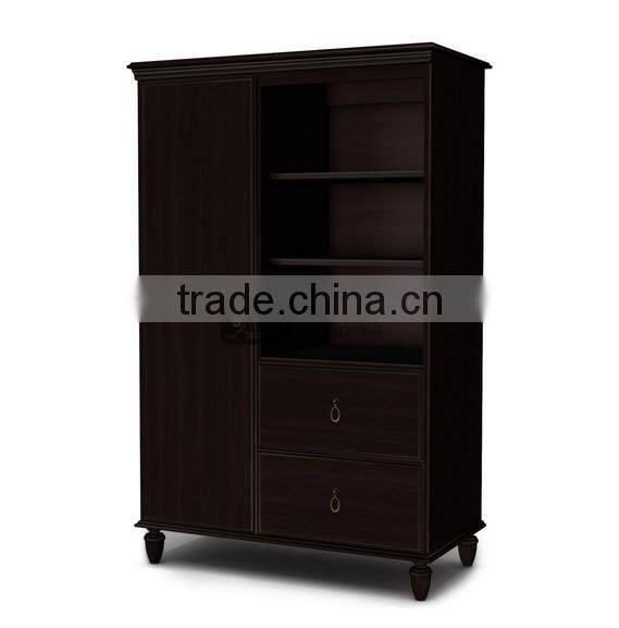 WD-053 1 Door Hotel Display Wardrobe With Drawers