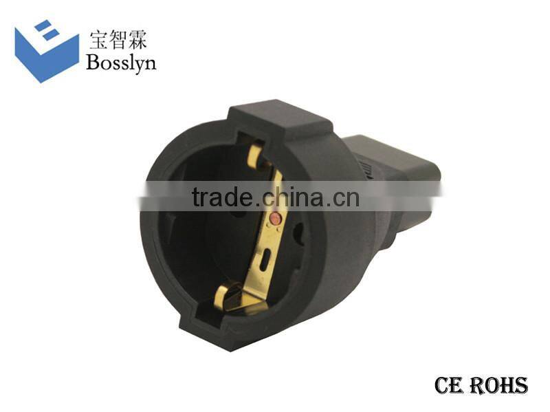 Excellent Quality European SCHUKO 3Pole male Plug to IEC C19 Female Socket