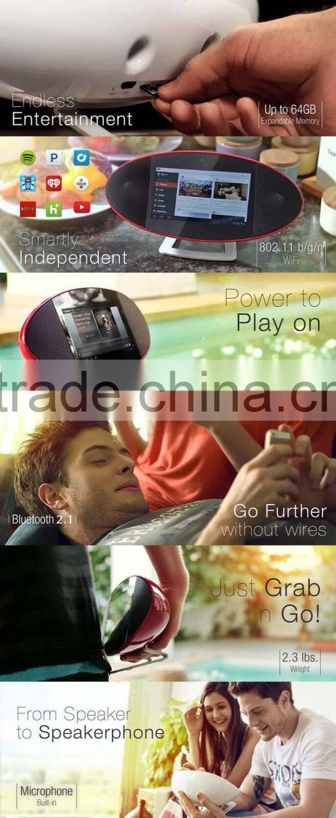 New sound pad Android smart tv box RK 3028A Dual-Core 1G/8G support Speakers/Mic/Camera/Bluetooth 4.0/Wifi