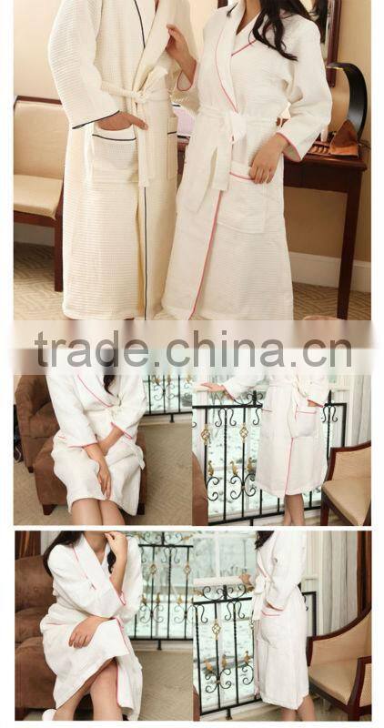 hotel cotton waffle bathrobe
