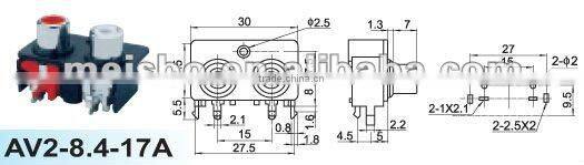 Universal female audio jack 3d hdmi converter with two position