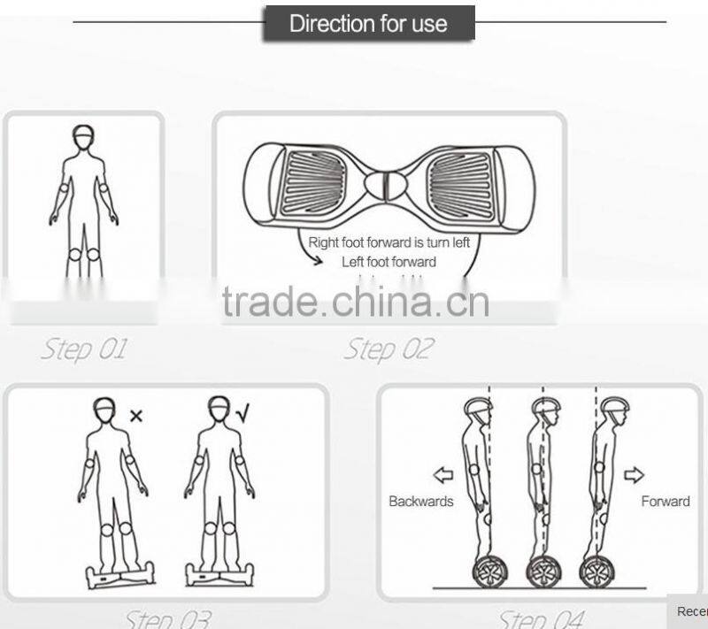 Top quality two wheel electric scooter self balancing electric board with wheels