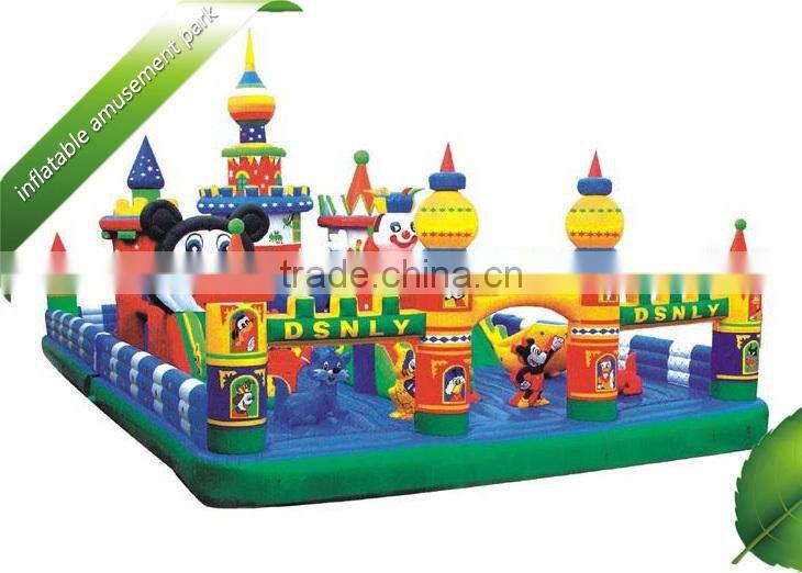 Inflatable amusement park with slides ,inflatable fun city ,giant inflatable musement park