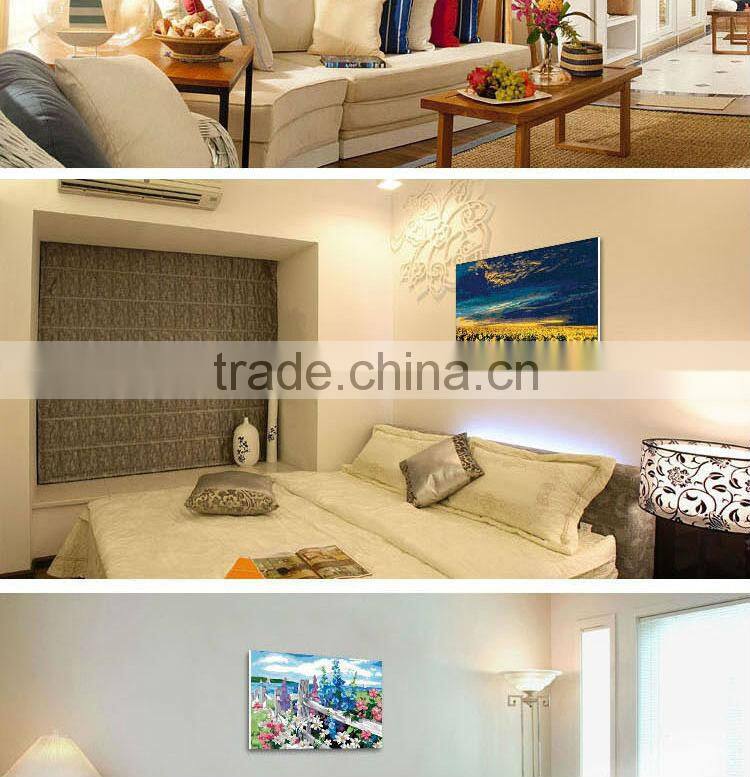 purple Flower waterproof oil canvas printed painting