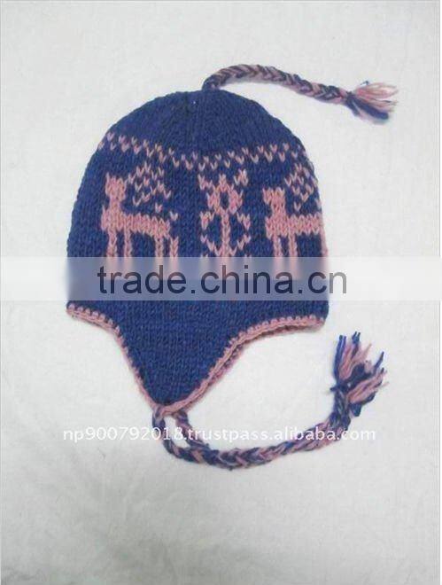 Hand Knitted Bright Color Warm Hat