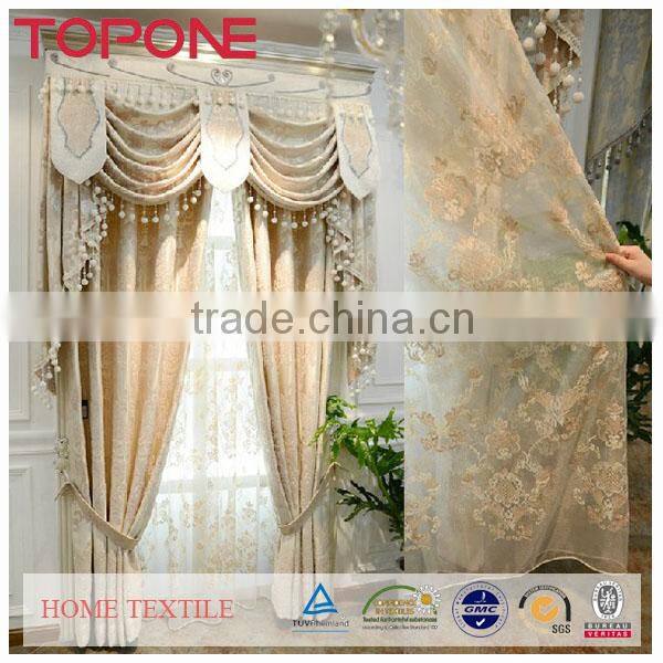 Fashion new quality best sale polyester oem elegant window curtain